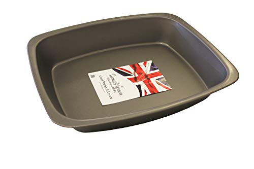 37cm Meat Roasting Pan & Rack Non Stick, Made in England - Premium Kitchen from Chabrias Ltd - Just £10.99! Shop now at Chabrias Ltd