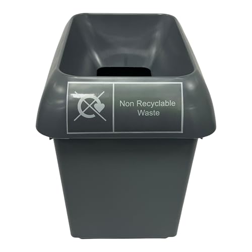 30 Litre Recycling Bin With Yellow Lid & Mixed Textiles Sticker Included - Premium BISS from Chabrias Ltd - Just £23.99! Shop now at Chabrias Ltd