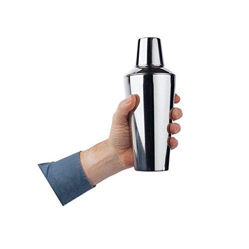 3 Piece Manhattan Cocktail Shaker set (28 oz / 795ml - 26cm Tall) Stainless Steel Cocktail Shaker with Built in Strainer - Premium Kitchen from Chabrias Ltd - Just £8.99! Shop now at Chabrias Ltd