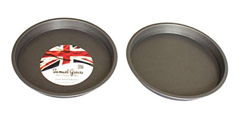 Samuel Groves 2X 8 (20cm) Victoria Sponge Sandwich Pan Cake Tin, Long Life Superior Double Coated Non Stick, Made in England - Premium Kitchen from Chabrias Ltd - Just £9.49! Shop now at Chabrias Ltd