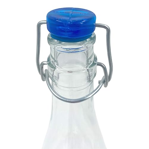 Chabrias Ltd Traditional Glass Water Bottle with Swing Top, 1 Litre (1000 ml) – Ceramic Stopper, Airtight Seal - Premium Home from Chabrias Ltd - Just £5.99! Shop now at Chabrias Ltd