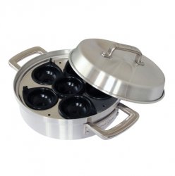 Samuel Groves 6 Cup Heavy Duty Aluminum Egg Poacher & Lid - Premium Home from Samuel Groves - Just £37.99! Shop now at Chabrias Ltd