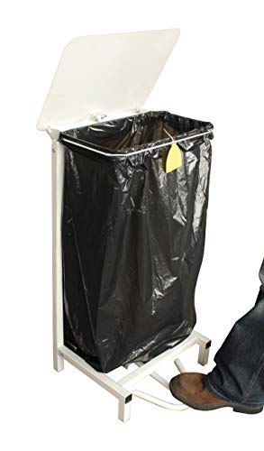 Professional Hygienic Free Standing Sack Holder, White - Premium Bins from Chabrias Ltd - Just £52.24! Shop now at Chabrias Ltd