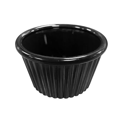 Chabrias Pack of 12 Fluted Traditional Melamine Ramekins Condiment Pots, Sauce Ramekins, Dip Bowls, Tough Plastic Sauce Pots, Made in England - Premium Kitchen from Chabrias Ltd - Just £8.49! Shop now at Chabrias Ltd