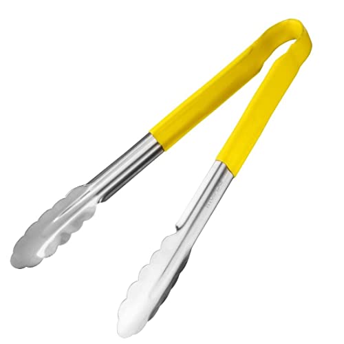 Chabrias Ltd 12" Utility Kitchen Tongs Cooking Tongs Stainless Steel Colour Coded Serving Tongs - Premium Kitchen from Chabrias Ltd - Just £5.75! Shop now at Chabrias Ltd