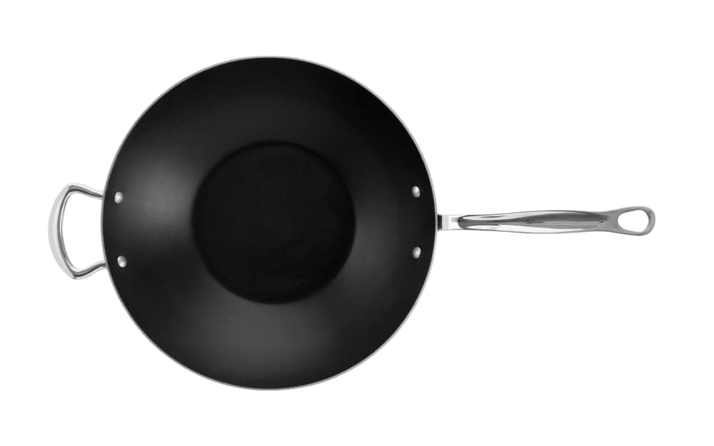 Samuel Groves STP7173RH/NS Classic 32cm Non-Stick Stainless Steel Triply Wok - Premium Home from Samuel Groves - Just £190! Shop now at Chabrias Ltd