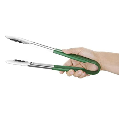 Chabrias Ltd 12" Utility Kitchen Tongs Cooking Tongs Stainless Steel Colour Coded Serving Tongs - Premium Kitchen from Chabrias Ltd - Just £5.75! Shop now at Chabrias Ltd