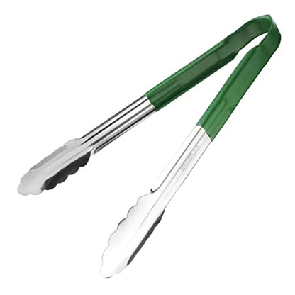 Chabrias Ltd 12" Utility Kitchen Tongs Cooking Tongs Stainless Steel Colour Coded Serving Tongs - Premium Kitchen from Chabrias Ltd - Just £5.75! Shop now at Chabrias Ltd