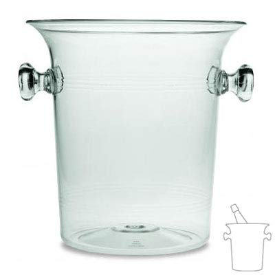 Clear Plastic Wine Bucket & Cooler/Ice Bucket - Wine / Champagne Bottle Chiller - Premium Home from Chabrias Ltd - Just £9.99! Shop now at Chabrias Ltd