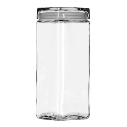 Chabrias Ltd Square Stackable Glass Storage Jars With Lids, Food Container, Food Storage, Kitchen Storage Containers, Coffee, Sugar, Tea Containers, Pantry Storage Containers - Premium Home from Chabrias Ltd - Just £13.99! Shop now at Chabrias Ltd