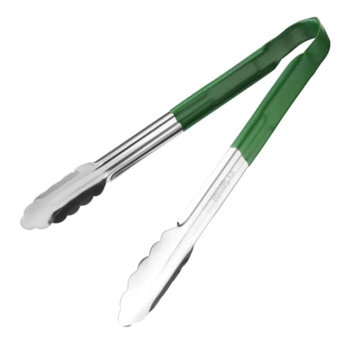 Chabrias Ltd 12" Utility Kitchen Tongs Cooking Tongs Stainless Steel Colour Coded Serving Tongs - Premium Kitchen from Chabrias Ltd - Just £5.75! Shop now at Chabrias Ltd