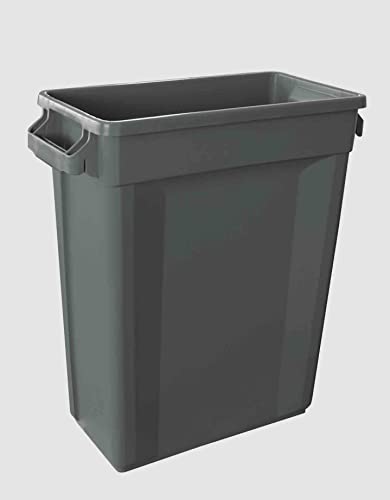 Slim Bin Recycling Container, Rectangular, Plastic 60 Litre - Grey by Chabrias LTD - Premium Home from Chabrias Ltd - Just £39.99! Shop now at Chabrias Ltd