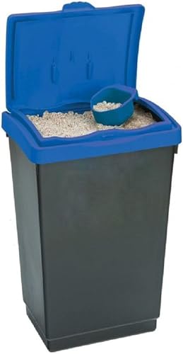 Chabrias Ltd Dry Winter Salt Storage Bin – Plastic Box Container with Blue Scoop & Lid – Weatherproof Grit, Rock Salt & De-Icer Storage - Premium Home from Chabrias Ltd - Just £18.49! Shop now at Chabrias Ltd