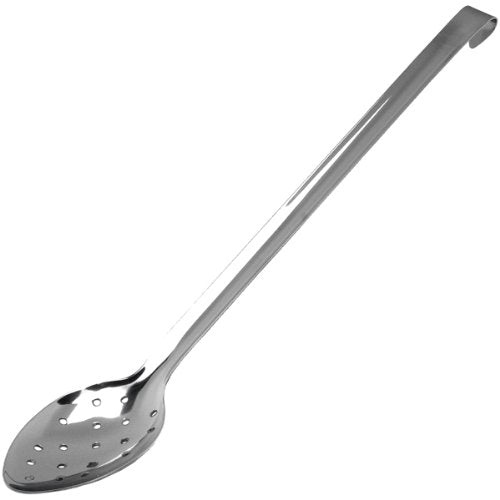 Stainless Steel Perforated Serving Spoon with Hook Handle | Genware 18/10 Stainless Steel Serving Spoon, Buffet Food Server, Canteen Serving Spoon - Premium BISS from Genware - Just £5.69! Shop now at Chabrias Ltd