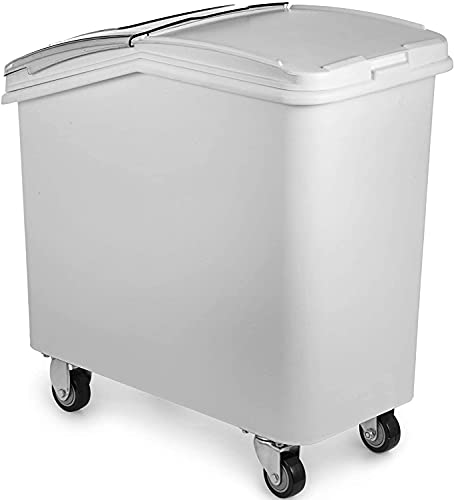 80 Litre Food Material Ingredient Bin Storage Bin Food Storage Plastic Kitchen White - Premium Home from Chabrias Ltd - Just £199.99! Shop now at Chabrias Ltd