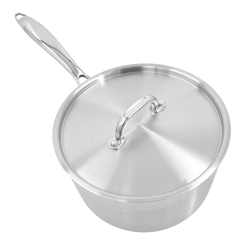 Chabrias Ltd Stainless Steel Chef Pan 10"/26cm Frying Pan Non Stick Cooking Pan Tri-Ply Compatible with All Heat Sources Inc Induction PFOA-Free British Made - Premium Kitchen from Chabrias Ltd - Just £42.74! Shop now at Chabrias Ltd