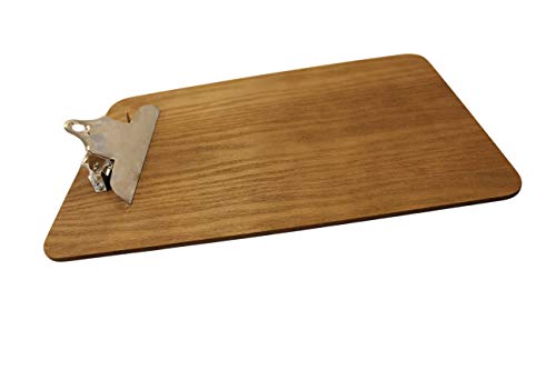 A4 Wooden Clipboard Menu Holder with Dark Oak finish (240mm x 340mm) by Chabrias Ltd - Premium Office Product from Chabrias Ltd - Just £7.85! Shop now at Chabrias Ltd