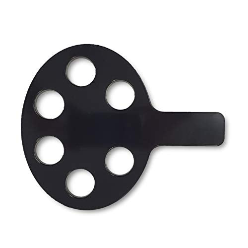 Chabrias Ltd 6 Hole Shot Glass Holder with Shot Glasses Black Plastic with Handle Bar Restaurant Paddle Drinks - Premium Kitchen from Chabrias Ltd - Just £7.99! Shop now at Chabrias Ltd