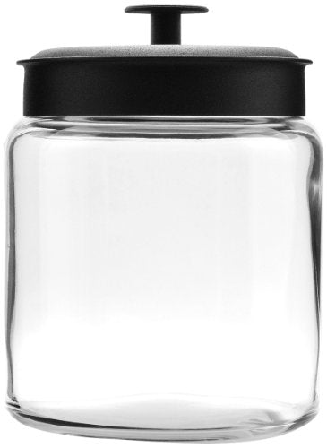 Anchor Hocking 96-Ounce Mini Montana Jars with Brushed Aluminum Metal Covers, Set of 2 - Premium Kitchen from Anchor Hocking - Just £47.49! Shop now at Chabrias Ltd