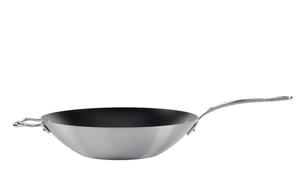 Samuel Groves STP7173RH/NS Classic 32cm Non-Stick Stainless Steel Triply Wok - Premium Home from Samuel Groves - Just £190! Shop now at Chabrias Ltd