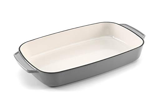 Samuel Groves - Enamel Cast Iron Rectangular Roaster 35cm by Chabrias LTD - Premium Kitchen from Chabrias Ltd - Just £74.99! Shop now at Chabrias Ltd