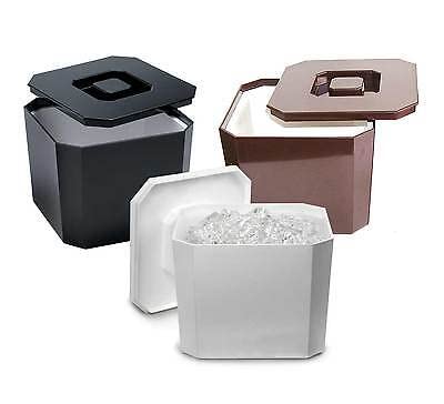 6 Litre Octagonal & Double Walled Insulation Ice Bucket with Lid White - Premium Kitchen from Chabrias Ltd - Just £14.20! Shop now at Chabrias Ltd