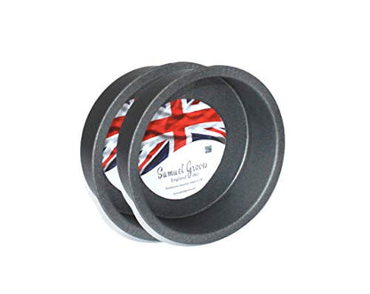 Samuel Groves Deep Pie Tin 2X 4.5” (11.5cm) Individual Superior Double Coated Non Stick Made in England - Premium Kitchen from Chabrias Ltd - Just £8.99! Shop now at Chabrias Ltd