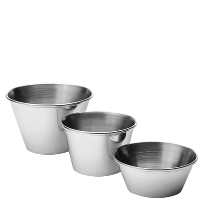 12 Pack Stainless Steel Condiment Sauce Ramekin Cups - Premium Kitchen from Chabrias Ltd - Just £8.99! Shop now at Chabrias Ltd