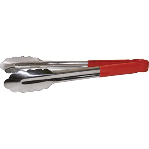 Chabrias Ltd 12" Utility Kitchen Tongs Cooking Tongs Stainless Steel Colour Coded Serving Tongs - Premium Kitchen from Chabrias Ltd - Just £5.75! Shop now at Chabrias Ltd