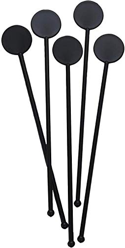 250 Black Cocktail Disk Stirrers - Premium Home from Chabrias Ltd - Just £7.49! Shop now at Chabrias Ltd