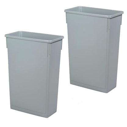 Chabrias Ltd Grey Slim Recycling Bin - 87 Litre, Space-Saving Design, Durable Plastic, Easy-to-Clean, Ideal for Home, Office, Pubs Eco-Friendly Waste Solution, Effortless Disposal - Premium BISS from Chabrias Ltd - Just £64.99! Shop now at Chabrias Ltd