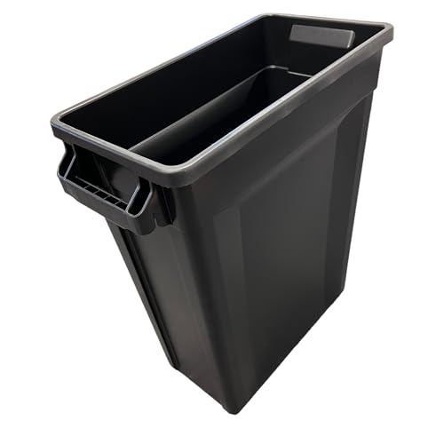 Chabrias Ltd 60 Litre Slim Bin Recycling Container, Space Saving Design, Rectangular for Home, Office, Kitchen – Commercial Product Vented Slim Waste Receptacle Bin - Premium BISS from Chabrias Ltd - Just £139.99! Shop now at Chabrias Ltd