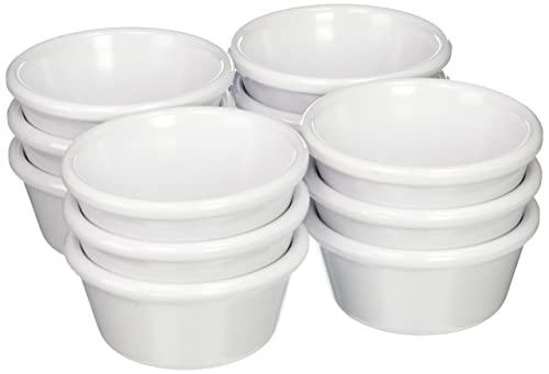 Chabrias Pack of 24 Plain Traditional Melamine Ramekins Condiment Pots, Sauce Ramekins, Dip Bowls, Tough Plastic Sauce Pots, Made in England - Premium Kitchen from Chabrias Ltd - Just £16.99! Shop now at Chabrias Ltd