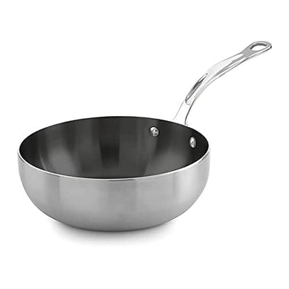 Samuel Groves - Stainless Steel Tri-Ply Chefs Pan, Suitable for All Hobs - Made in England - Premium Kitchen from Samuel Groves - Just £102! Shop now at Chabrias Ltd