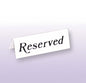 Reserved Table Sign, White Acrylic Plastic, Black Print (20 Pack) - Premium Home from Sussex Supplies - Just £26.59! Shop now at Chabrias Ltd
