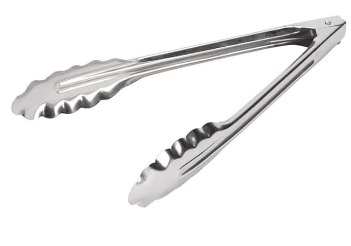 Chabrias Barbeque Tongs,Lockable Metal Tongs, Kitchen Salad Serving BBQ Buffet Clip Stainless Steel Utensils - Premium Kitchen from Chabrias Ltd - Just £6.64! Shop now at Chabrias Ltd