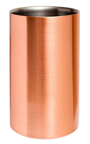 Copper Plated Stainless Steel Wine Cooler by Chabrias LTD - Premium Kitchen from Chabrias Ltd - Just £12.99! Shop now at Chabrias Ltd