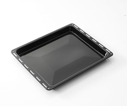 Chabrias Ltd Rectangular Large Enamel Coated Steel Baking Tray Grill Tray - Compatible with Various Oven Models - 456 x 375 x 35mm - Premium Kitchen from Chabrias Ltd - Just £17.49! Shop now at Chabrias Ltd