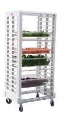Food storage cart 17 racks off white by Chabrias Ltd - Premium BISS from Chabrias Ltd - Just £474.99! Shop now at Chabrias Ltd