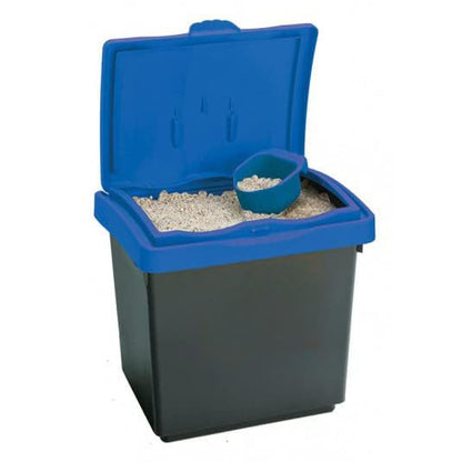 Chabrias Ltd Dry Winter Salt Storage Bin – Plastic Box Container with Blue Scoop & Lid – Weatherproof Grit, Rock Salt & De-Icer Storage - Premium Home from Chabrias Ltd - Just £18.49! Shop now at Chabrias Ltd