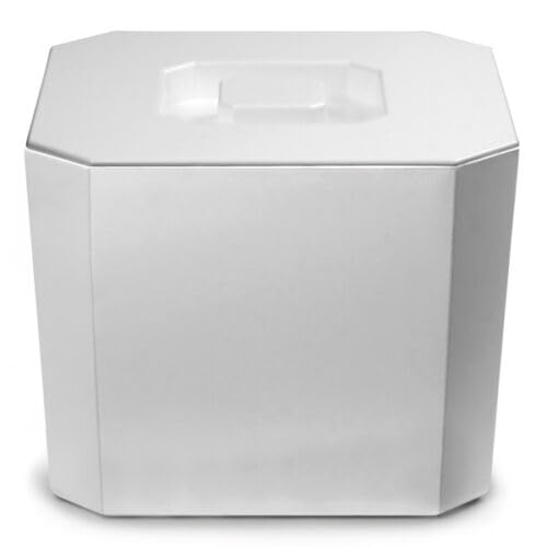 6 Litre Octagonal & Double Walled Insulation Ice Bucket with Lid White - Premium Kitchen from Chabrias Ltd - Just £14.20! Shop now at Chabrias Ltd