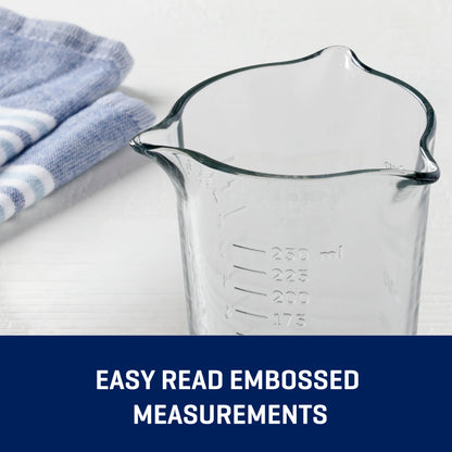 Tri-Pour Measuring Cup, 250ml - Premium Glassware from Chabrias Ltd - Just £11.99! Shop now at Chabrias Ltd