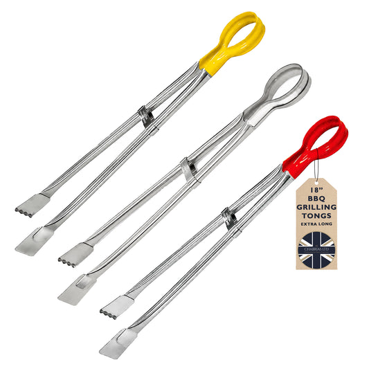 18" Professional Longlife Stainless Steel Grill BBQ Tongs