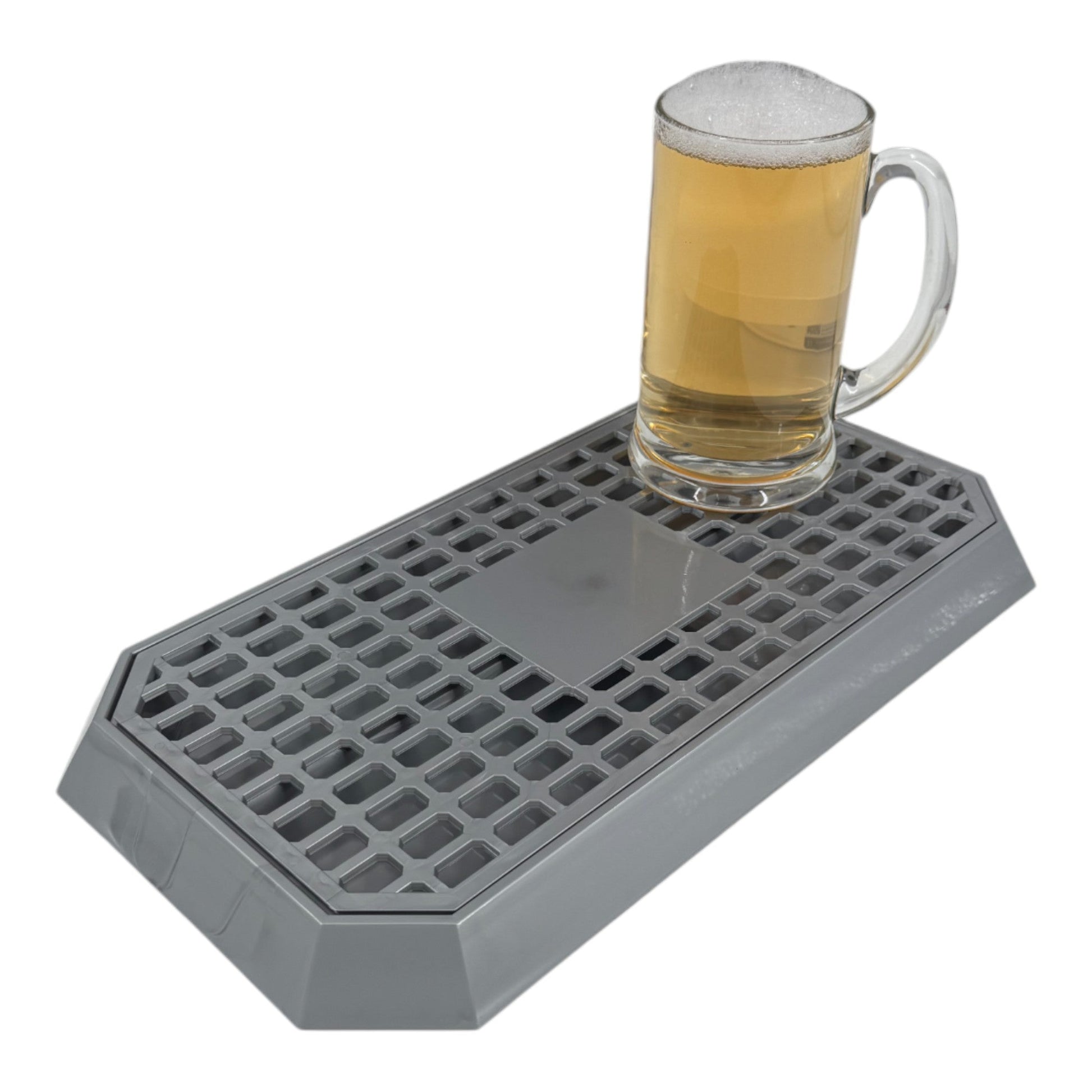 Uni Bar Plastic Drip Tray with Removable Grill, Silver - Premium BISS from Chabrias Ltd - Just £11.99! Shop now at Chabrias Ltd