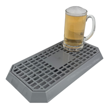 Uni Bar Plastic Drip Tray with Removable Grill, Silver - Premium BISS from Chabrias Ltd - Just £11.99! Shop now at Chabrias Ltd