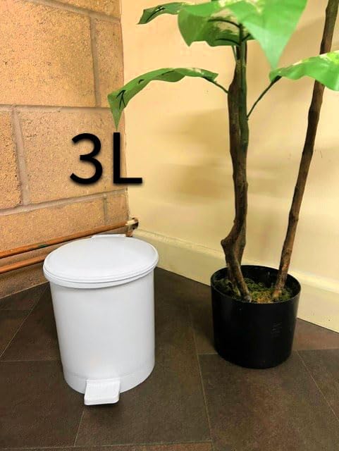 Chabrias Ltd White Waste Bin With Removable Liner, 3-40 Litre, Recycling Bin, Commercial Utility Waste, Pedal Bin, Indoor Bins For Kitchen, White Bin, Office Bin - Premium Home from Chabrias Ltd - Just £123.49! Shop now at Chabrias Ltd