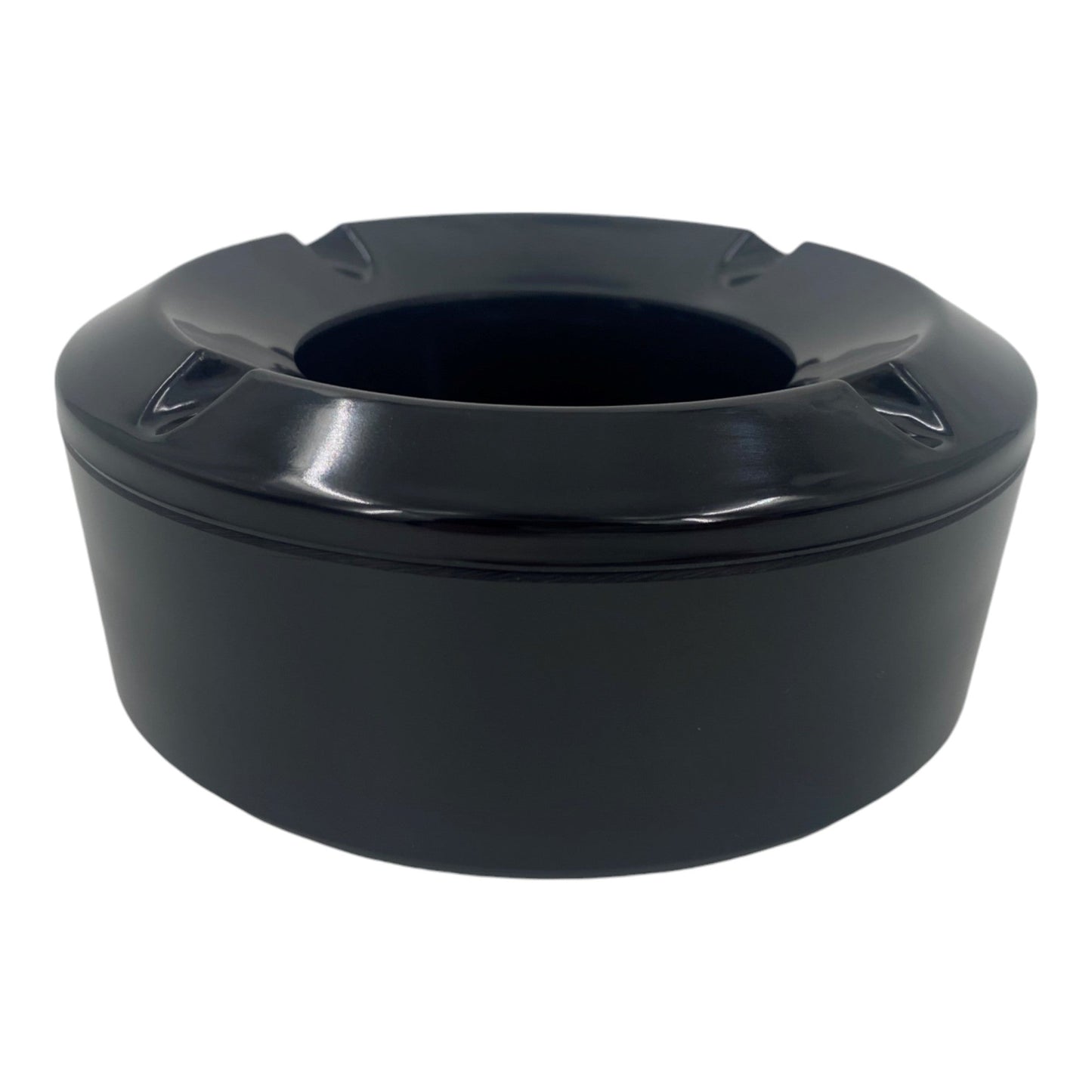 Windproof Ashtray Black Melamine 10cm , (12 pack) - Premium Kitchen from Chabrias Ltd - Just £44.99! Shop now at Chabrias Ltd