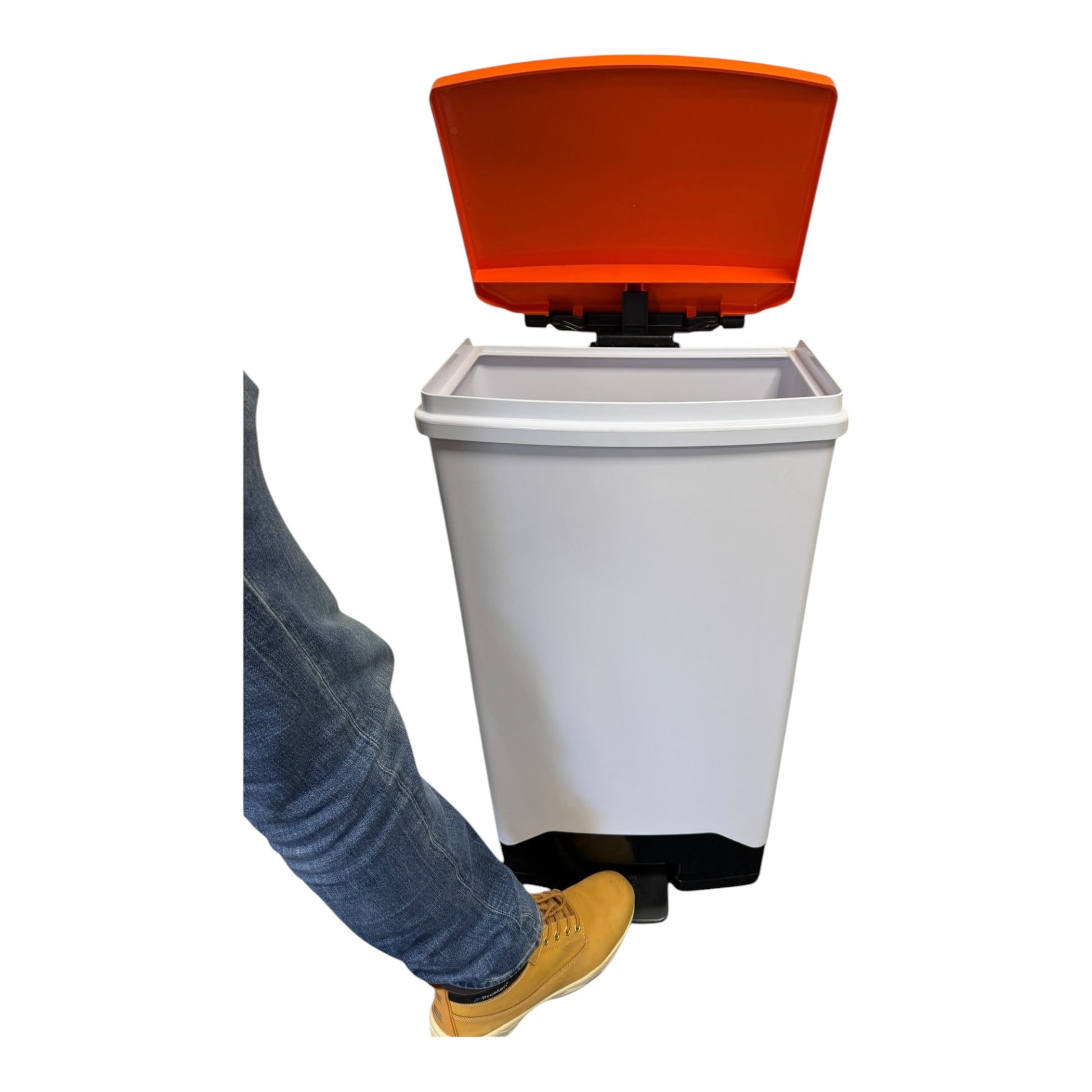 Plastic Fire Retardant Sack Holder, Orange Lid, 70L - Premium Bins from Chabrias Ltd - Just £174.99! Shop now at Chabrias Ltd