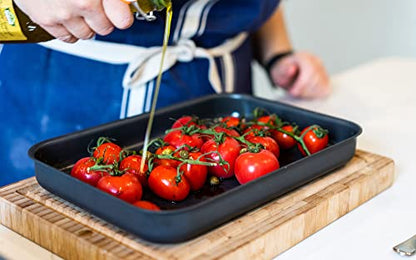 Mermaid 12" Hard Anodised Shallow Roasting Dish - Made in England by Samuel Groves - Premium Home from Chabrias Ltd - Just £35! Shop now at Chabrias Ltd