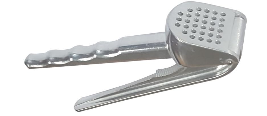 Samuel Groves 1817 Professional Kitchen 6" Aluminium Heavy Duty Garlic Press Mincer Crusher - Premium Home from Samuel Groves - Just £6.64! Shop now at Chabrias Ltd